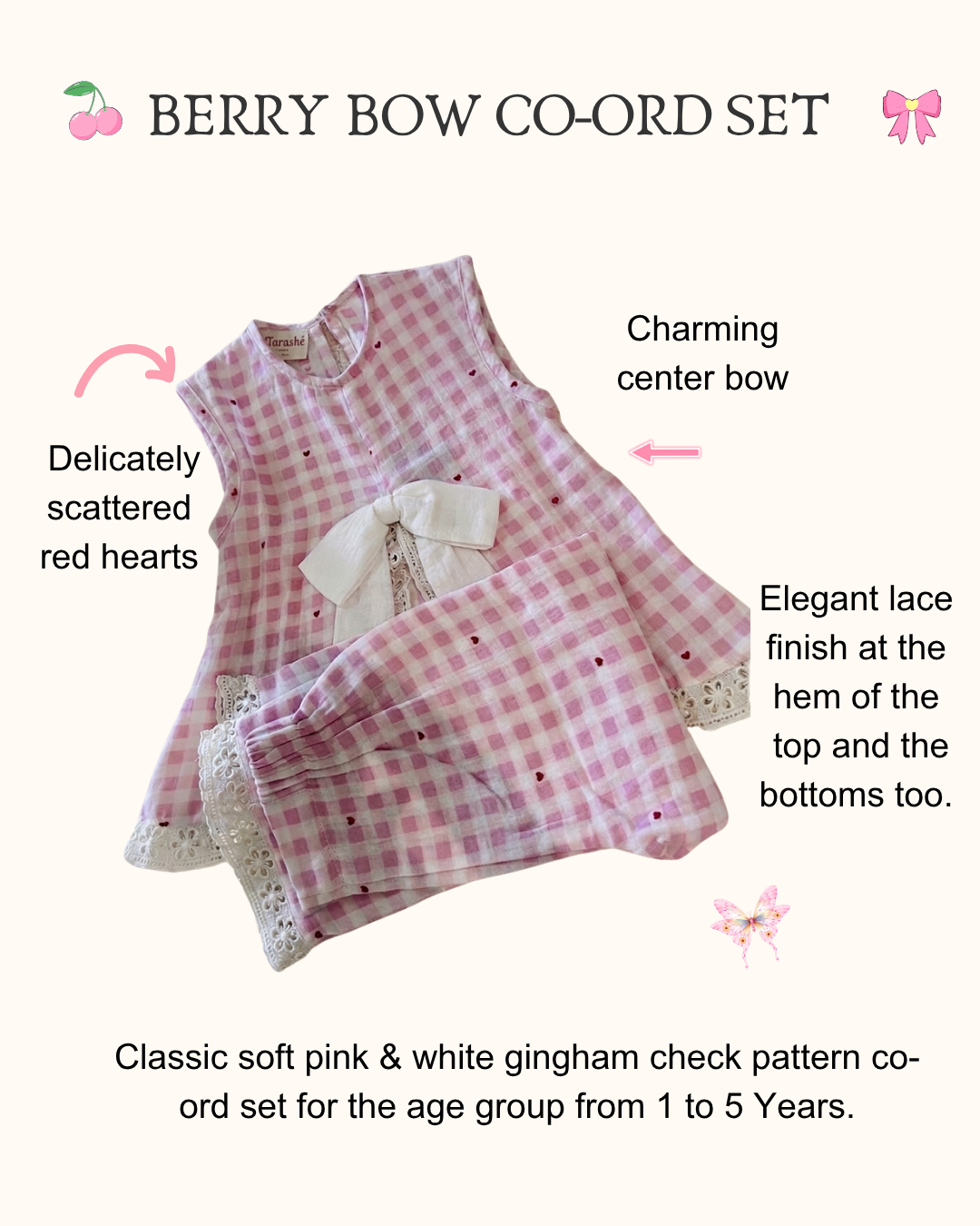 Berry Bow Co-Ord Set