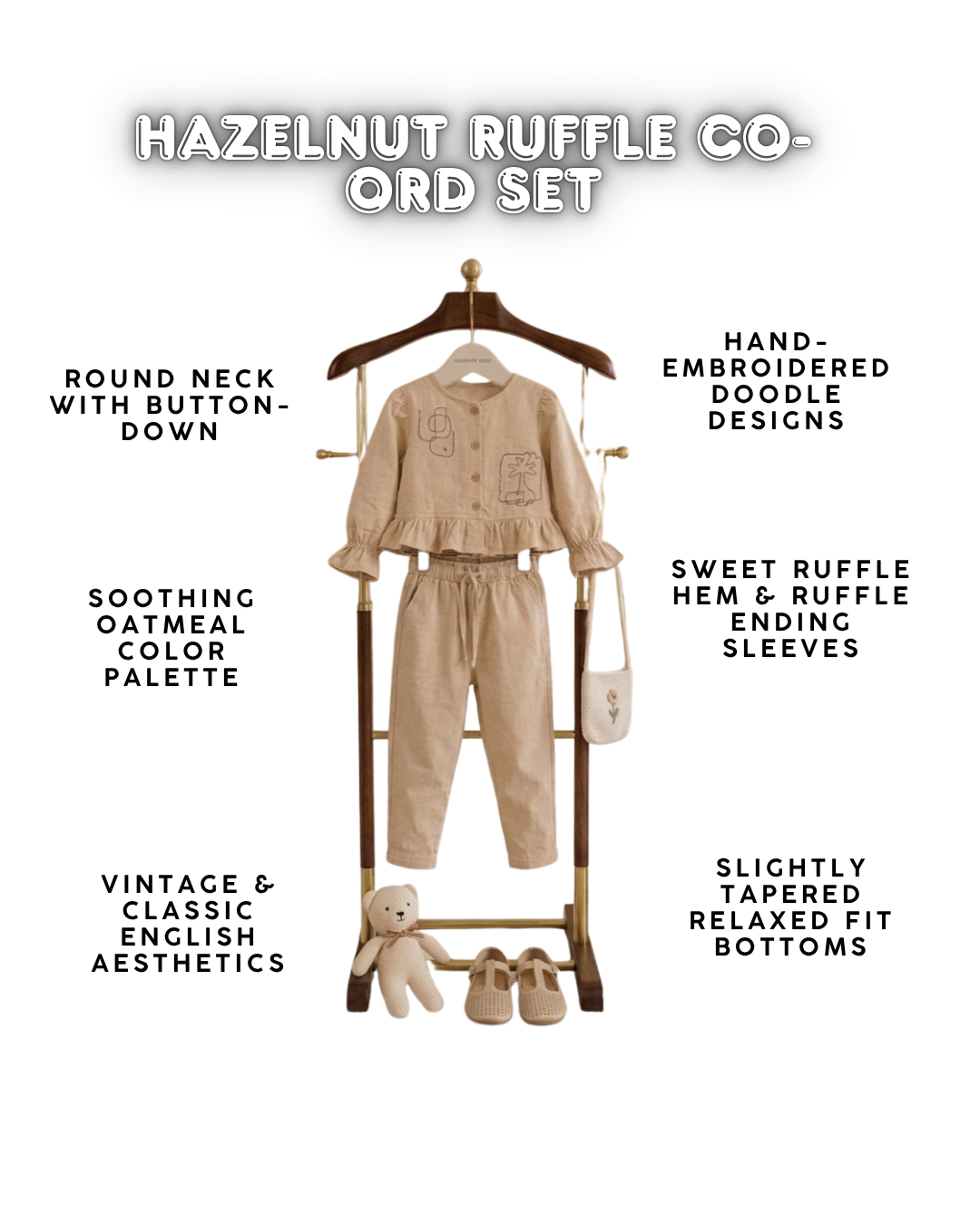 HAZELNUT RUFFLE CO-ORD SET