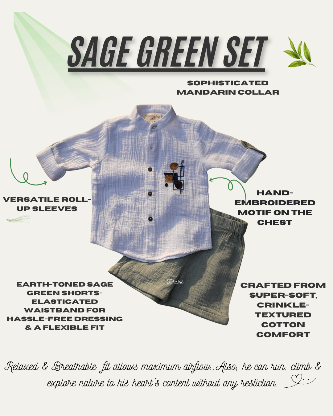 Sage Sprout Set - Shorts
