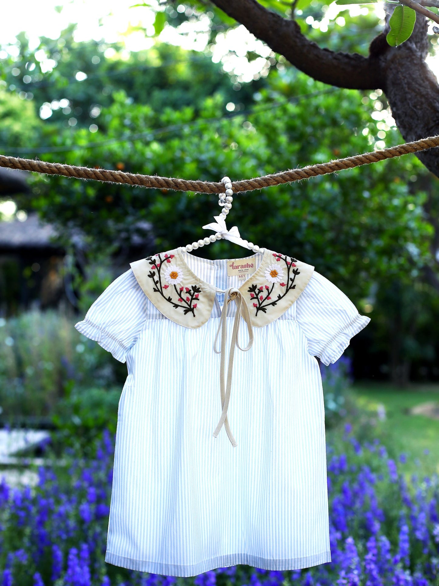 Vintage Bloom Dress (Blue)
