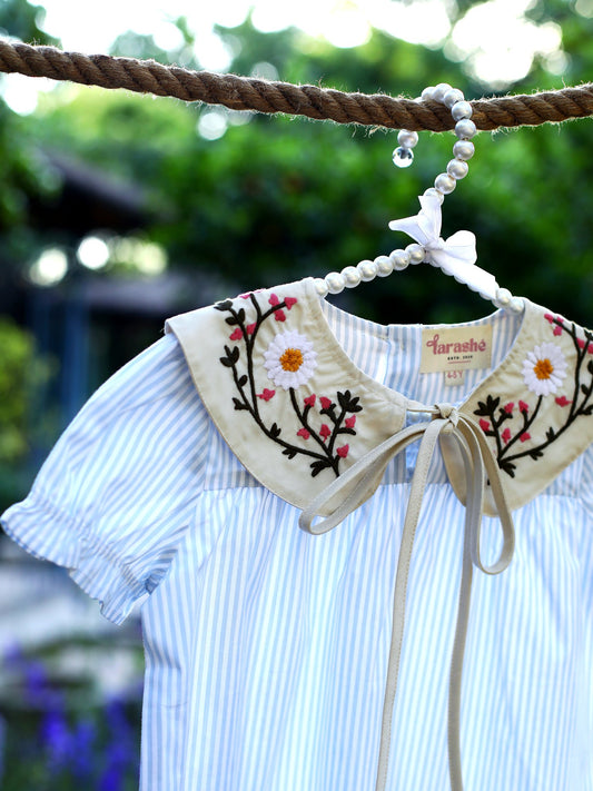 Vintage Bloom Dress (Blue)