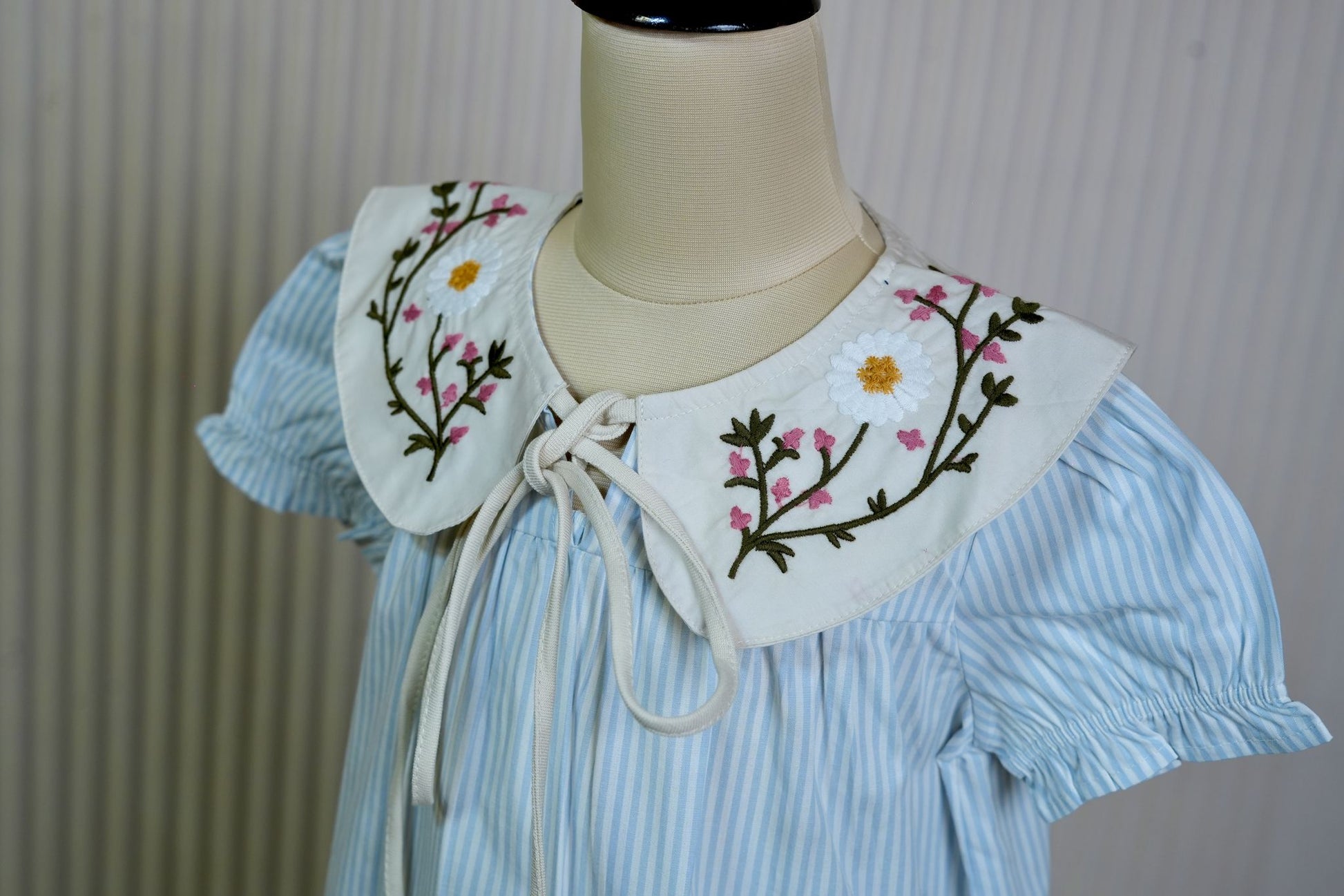 Vintage Bloom Dress (Blue)