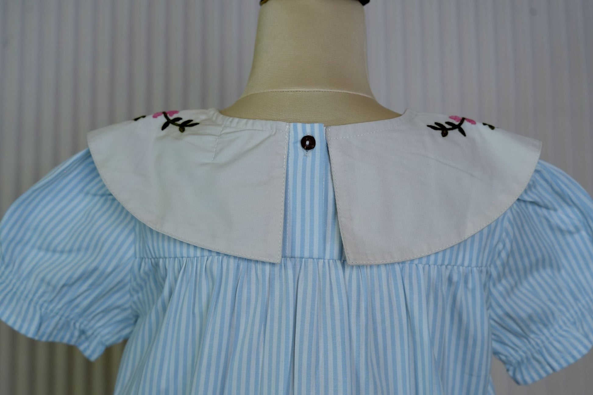 Vintage Bloom Dress (Blue)